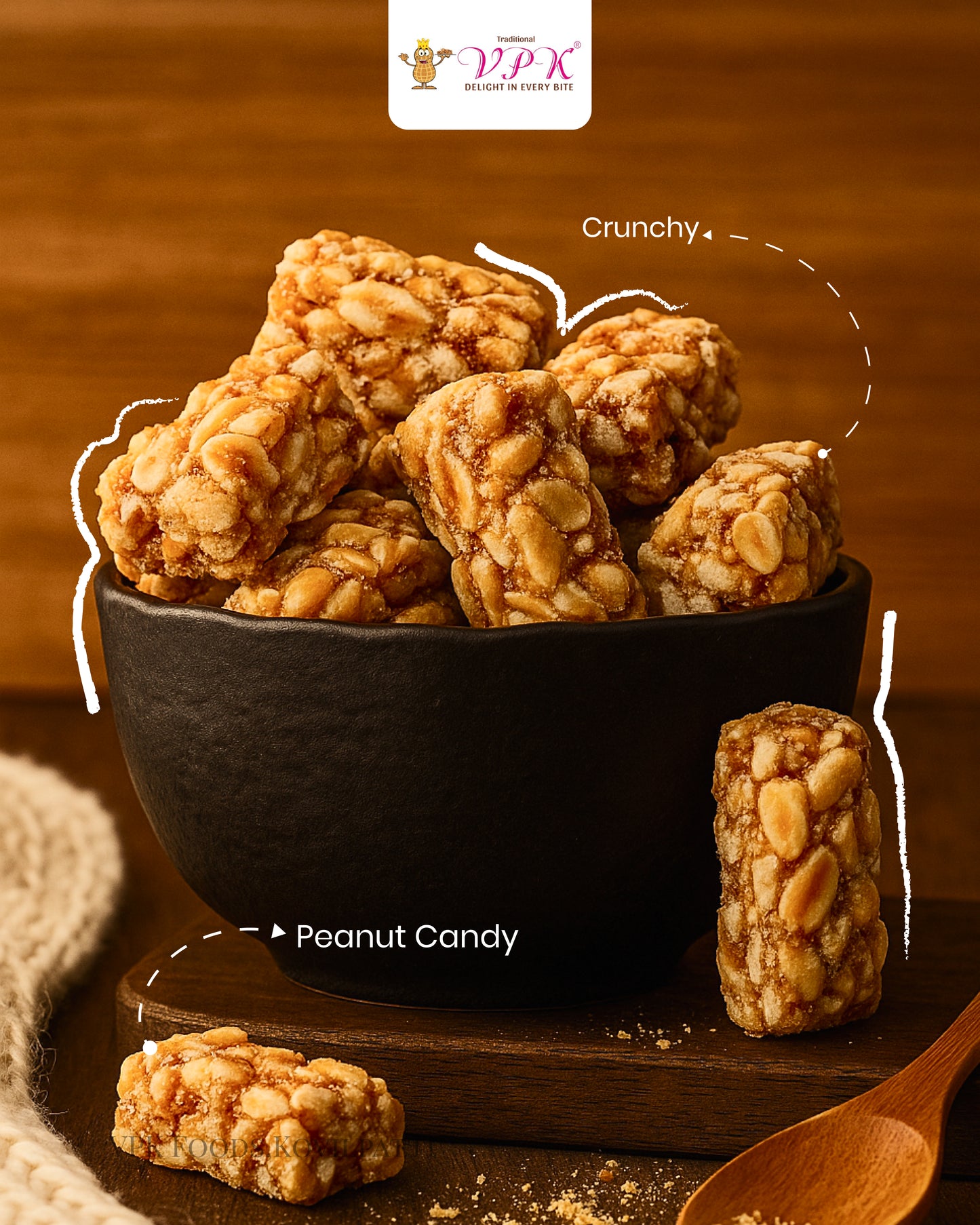 Crunchy Peanut Cubes – Powered by Jaggery & Spices | Traditional Indian Energy Snack