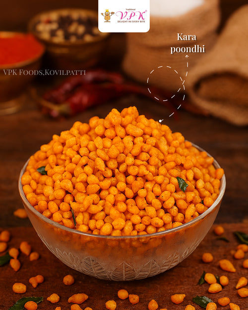 Spicy Kaara Bhoondhi – A Crispy South Indian Favorite