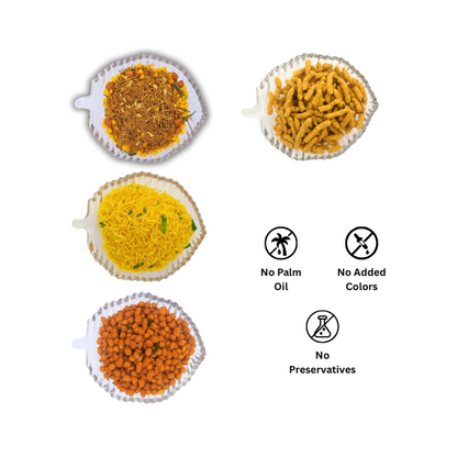 Healthy & Spicy Traditional Snack Combo – Ragi Mixture, Omapodi & Masala Kadalai