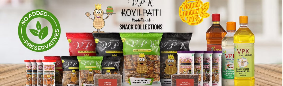 VPK Foods | Authentic Kovilpatti Kadalai Mittai and Snacks – VPK FOODS