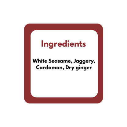 White Sesame Sweet Cubes – Calcium-Rich Treat with Cardamom & Jaggery Goodness